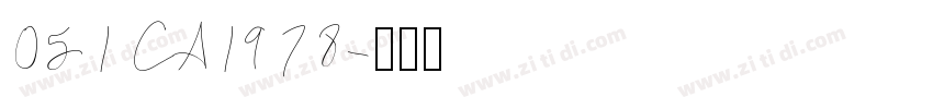 051 CA1978字体转换